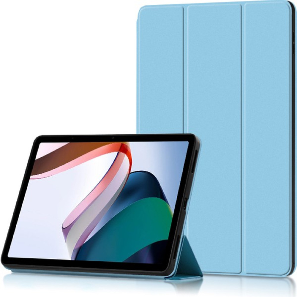 Fogy Xiaomi Redmi Pad 6gb 128GB 10.6"uyumlu Kılıf Smart Cover Standlı Arkası Mat Şeffafkapak - Mavi Tablet Kılıfı Fiyatı
