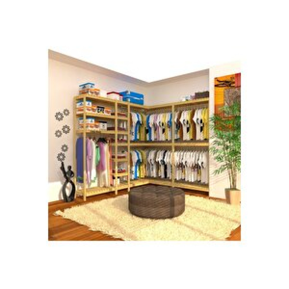 Fokai Wood Cabide - L Açık Ahşap Gardırop Gardrop & Dolap Fiyatı