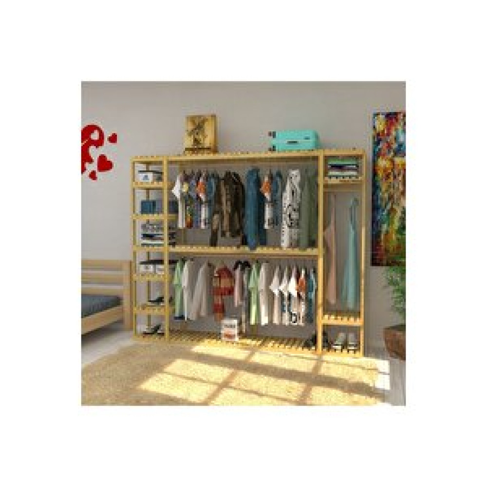 Fokai Wood La Grande - Açık Ahşap Elbise Dolabı - Gardırop Gardrop & Dolap Fiyatı