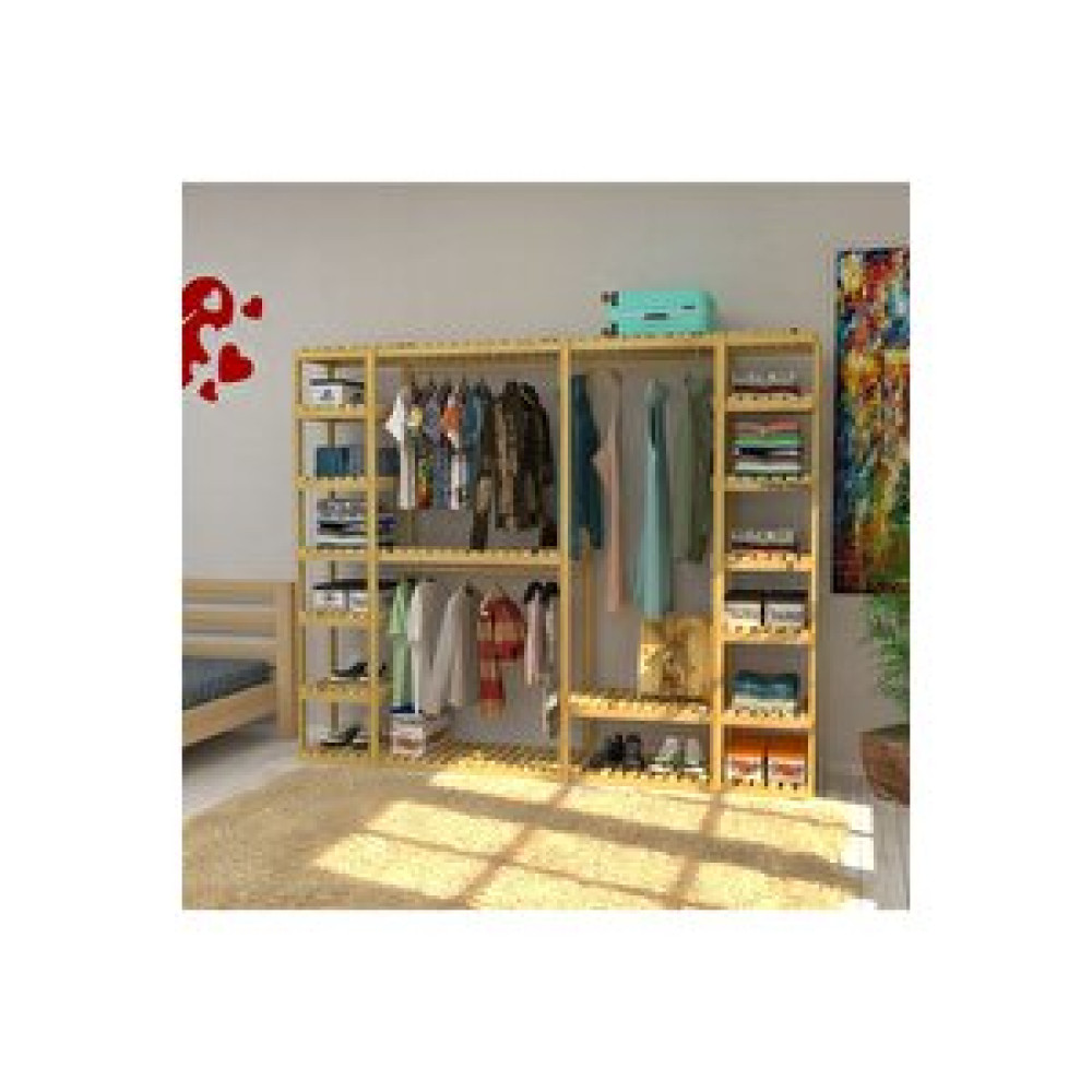 Fokai Wood Megalo - Açık Ahşap Elbise Dolabı , Gardırop Gardrop & Dolap Fiyatı