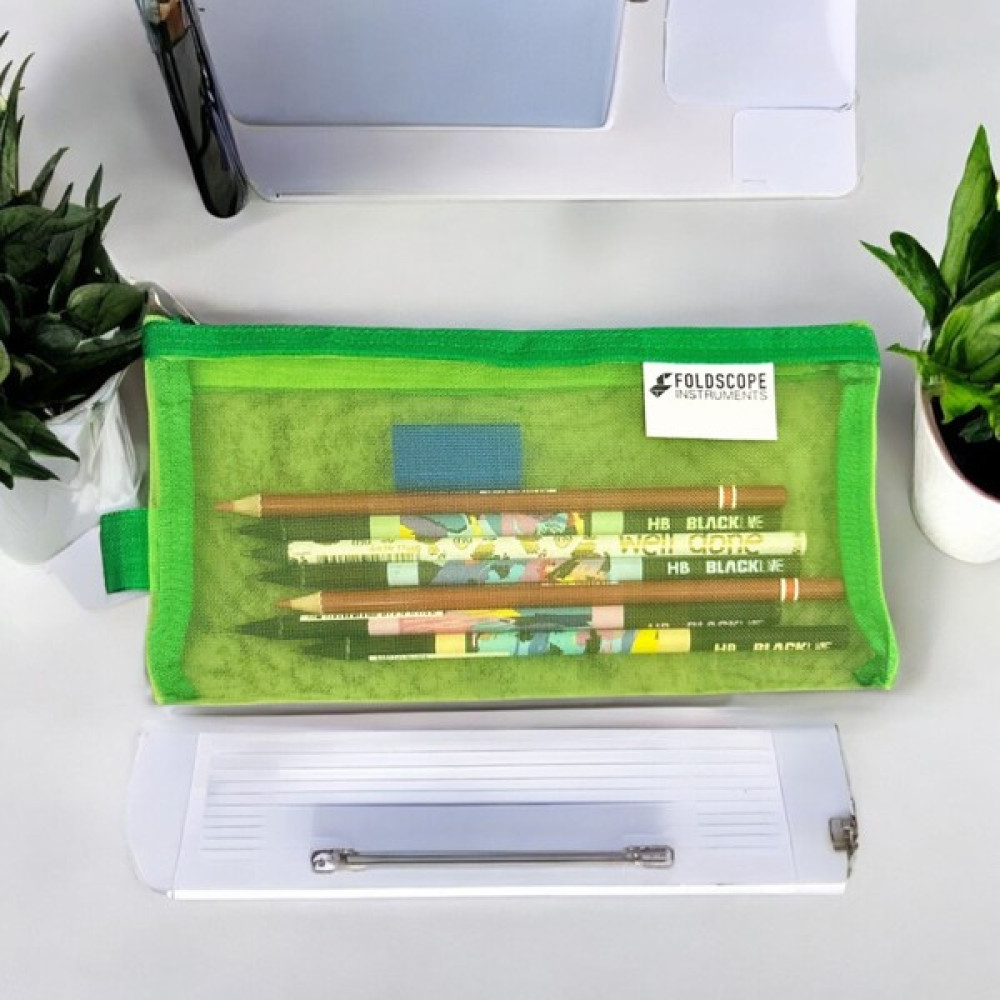 Foldscope Yeşil Kalemlik / Taşıma Çantası+ Bileklik Kalemlik (Kalem Kutusu) Fiyatı