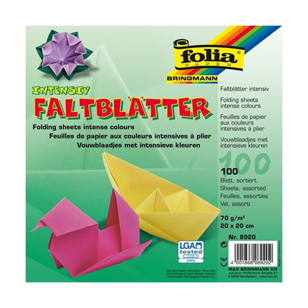 Folia Origami Kağidi 20X20Cm 100 Ad. Krapon Kağıdı Fiyatı