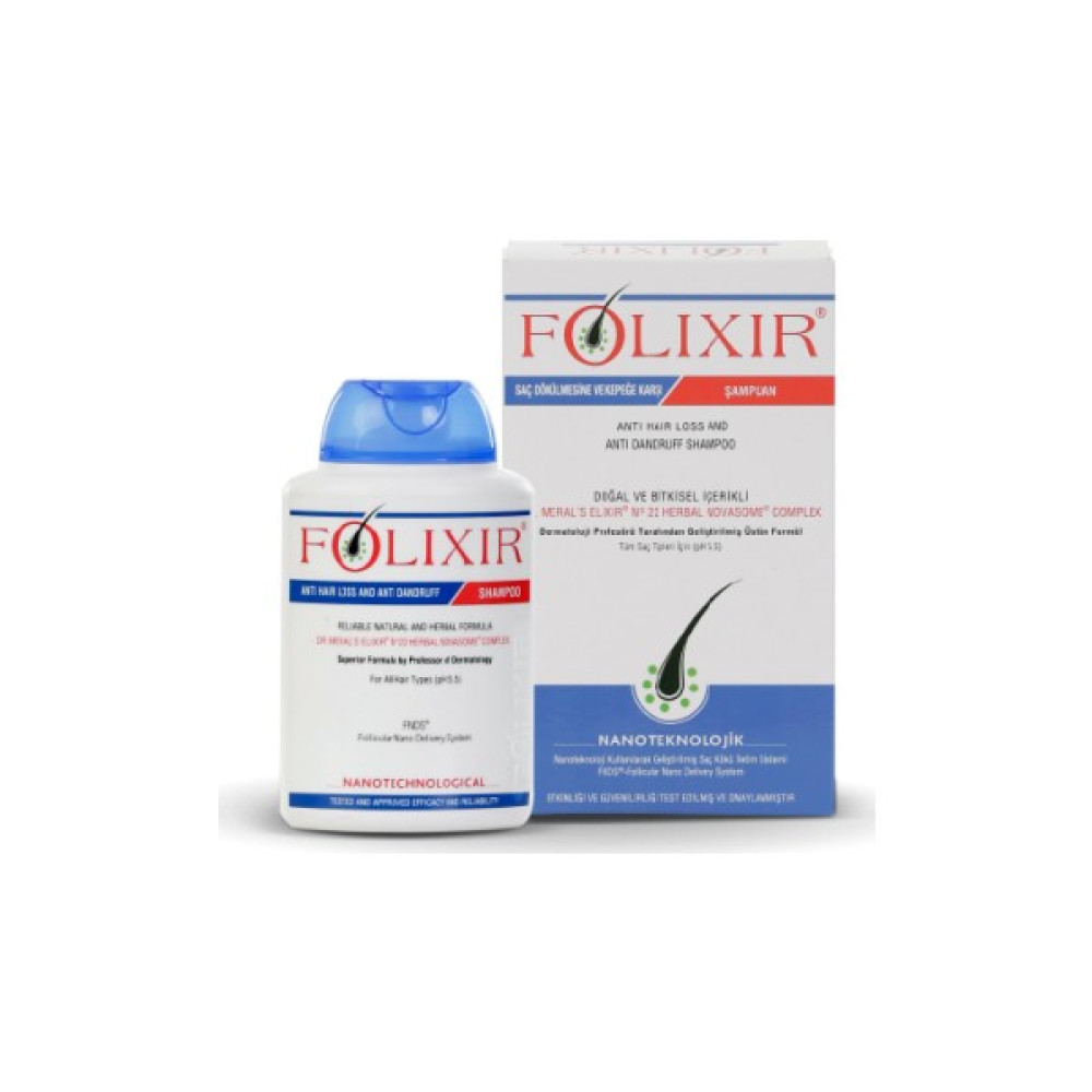 Folixir Saç Dökülmesi ve Kepek Karşıtı Bakım Şampuanı 300 ml Saç Bakım Maskeleri & Serumlar & Spreyler Fiyatı