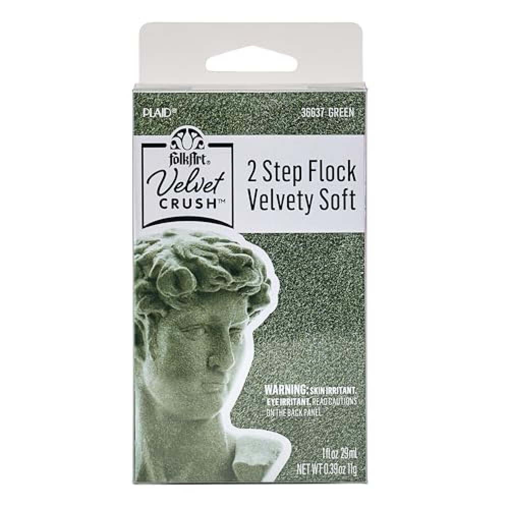 FolkArt, Green Velvet Crush 2 Part Flocking Kit
