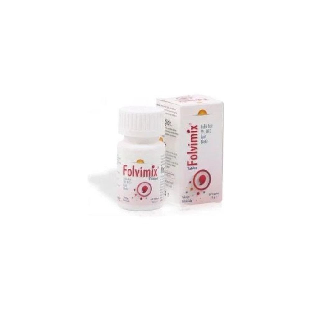 Folvimix 60 Tablet (Folik Asit) - 12 gr Amino Asit Fiyatı