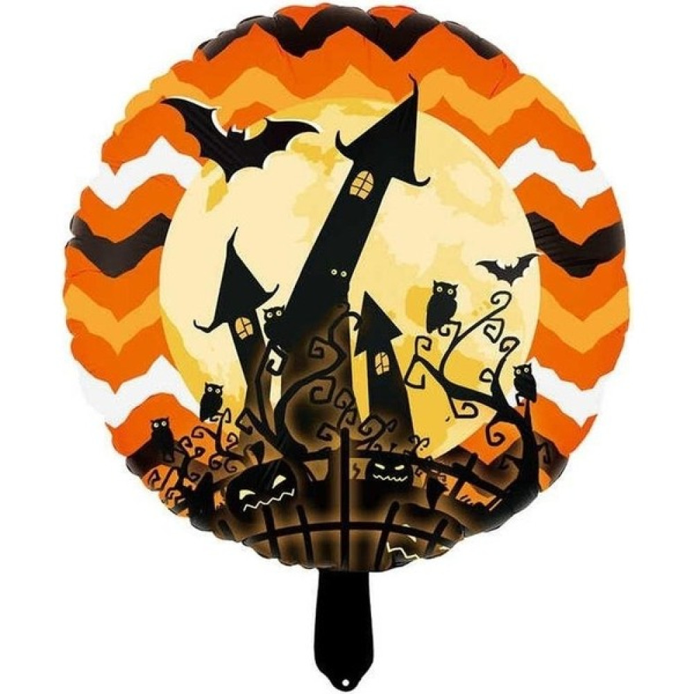 Folyo Balon Halloween Cadılar Bayramı Şatolu Yarasalı Yuvarlak 45*45CM Oto Boyaları Fiyatı