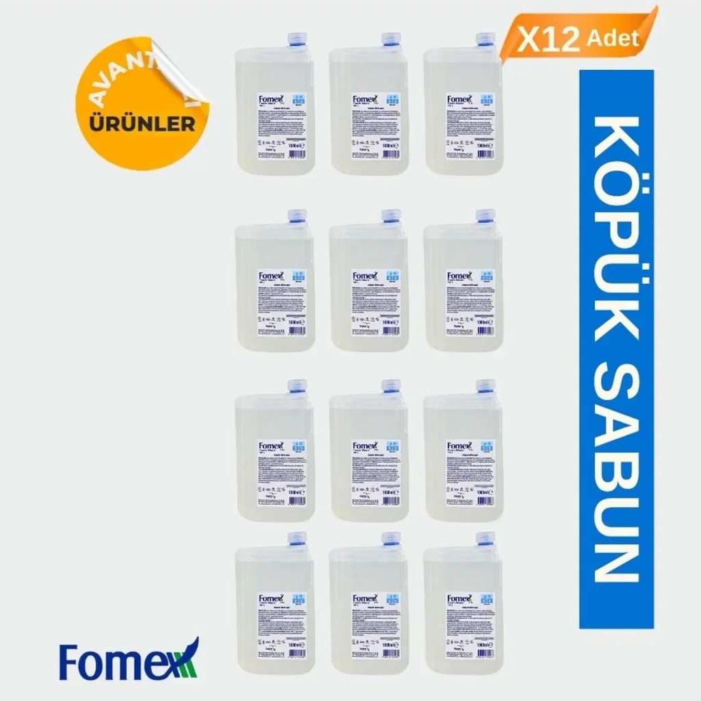 Fomex F116 Köpük Sabun 1000 ml Standart 12 Adet Diğer Fiyatı