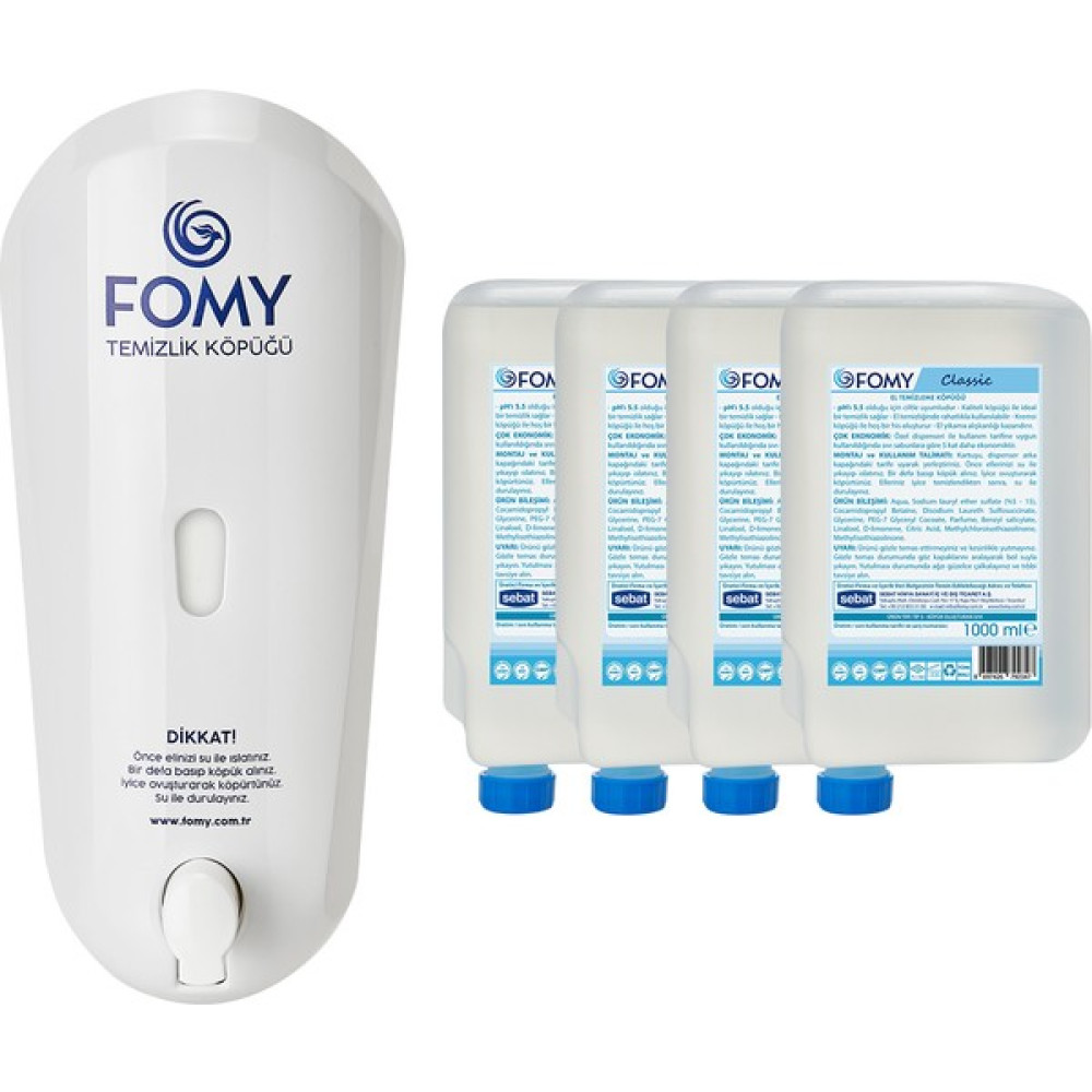 Fomy Classic El Temizlik Köpüğü ve Dispenser 1000ml Sabunlar Fiyatı