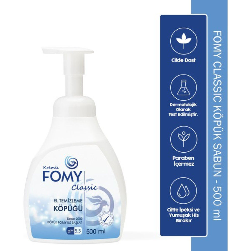 Fomy Classic Köpük Sabun El Temizleme Köpüğü 500 ml Sabunlar Fiyatı