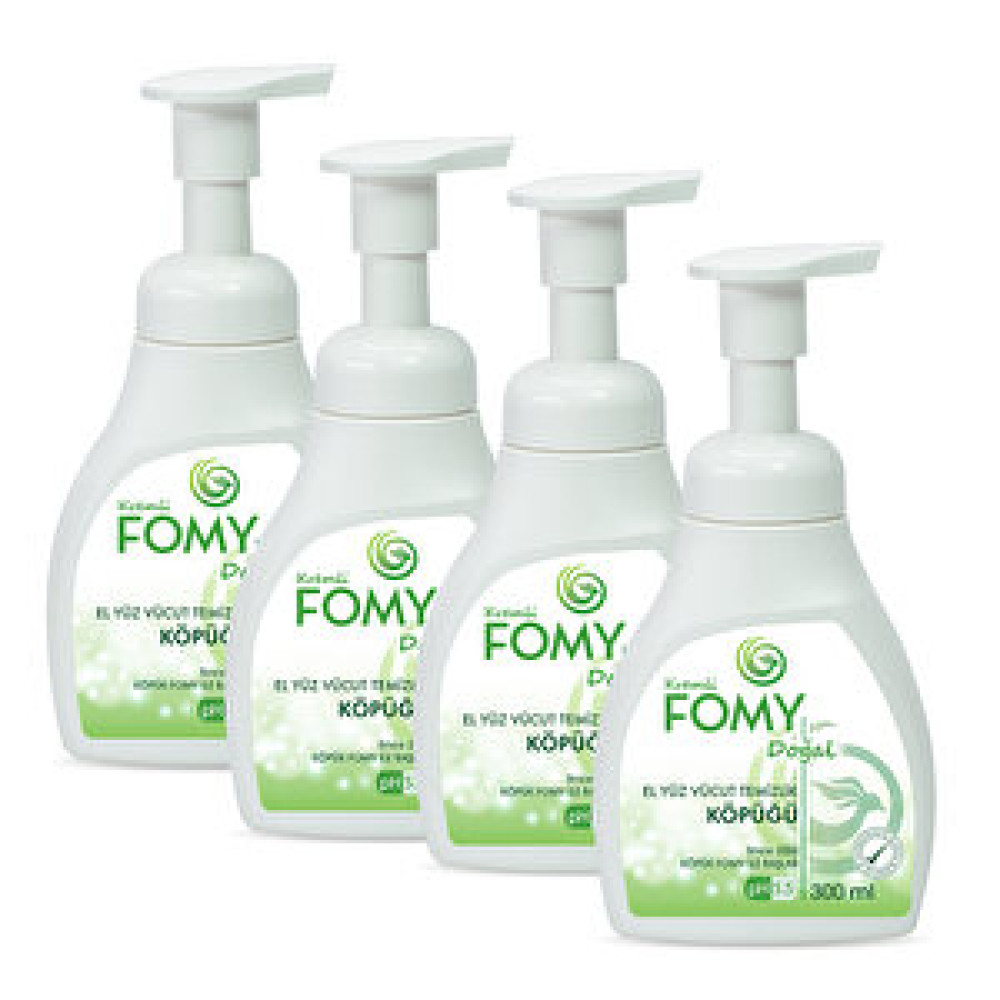 Fomy Doğal Köpük Sabun El Yüz Vücut 300 Ml 4 Adet Sabunlar Fiyatı