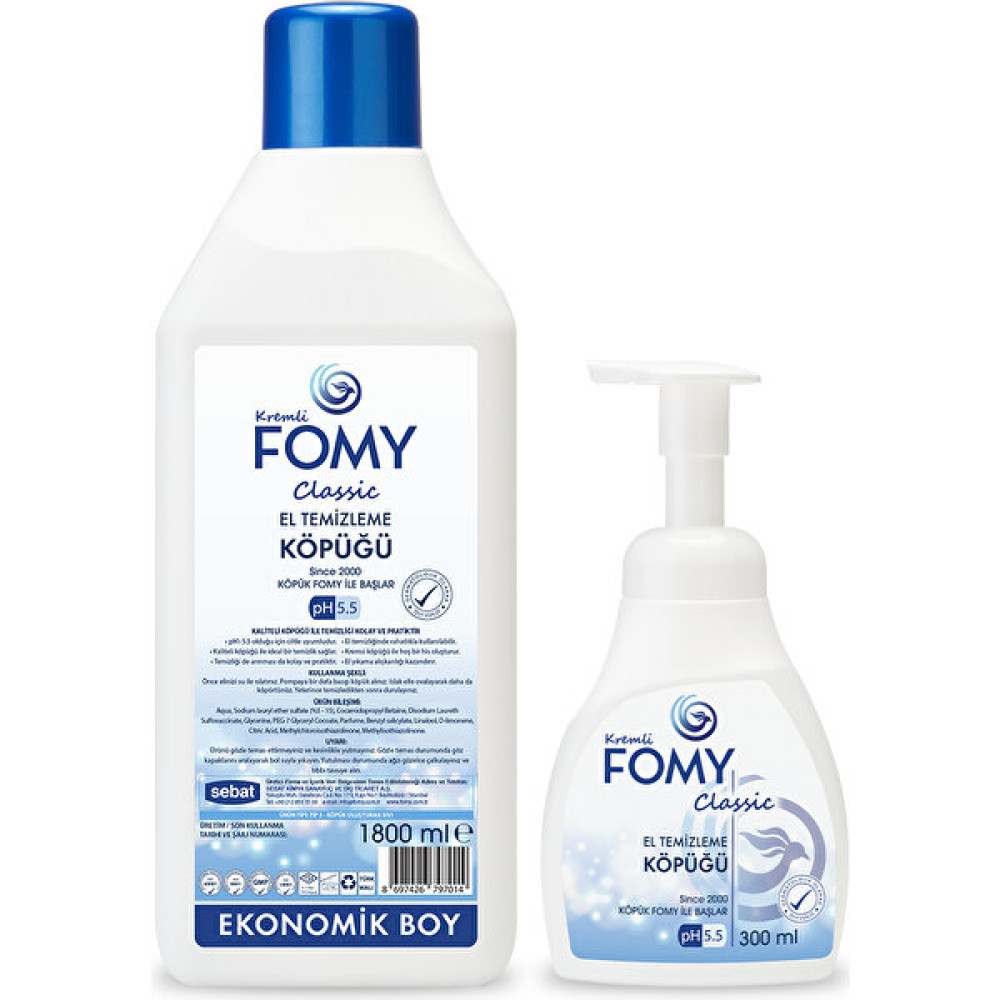 Fomy El Temizlik Köpüğü Seti 300+1800 ml Sabunlar Fiyatı