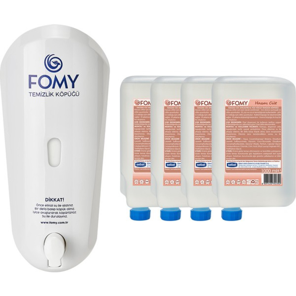 Fomy Hassas Cilt El Temizlik Köpüğü ve Dispenser 1000ml Sabunlar Fiyatı
