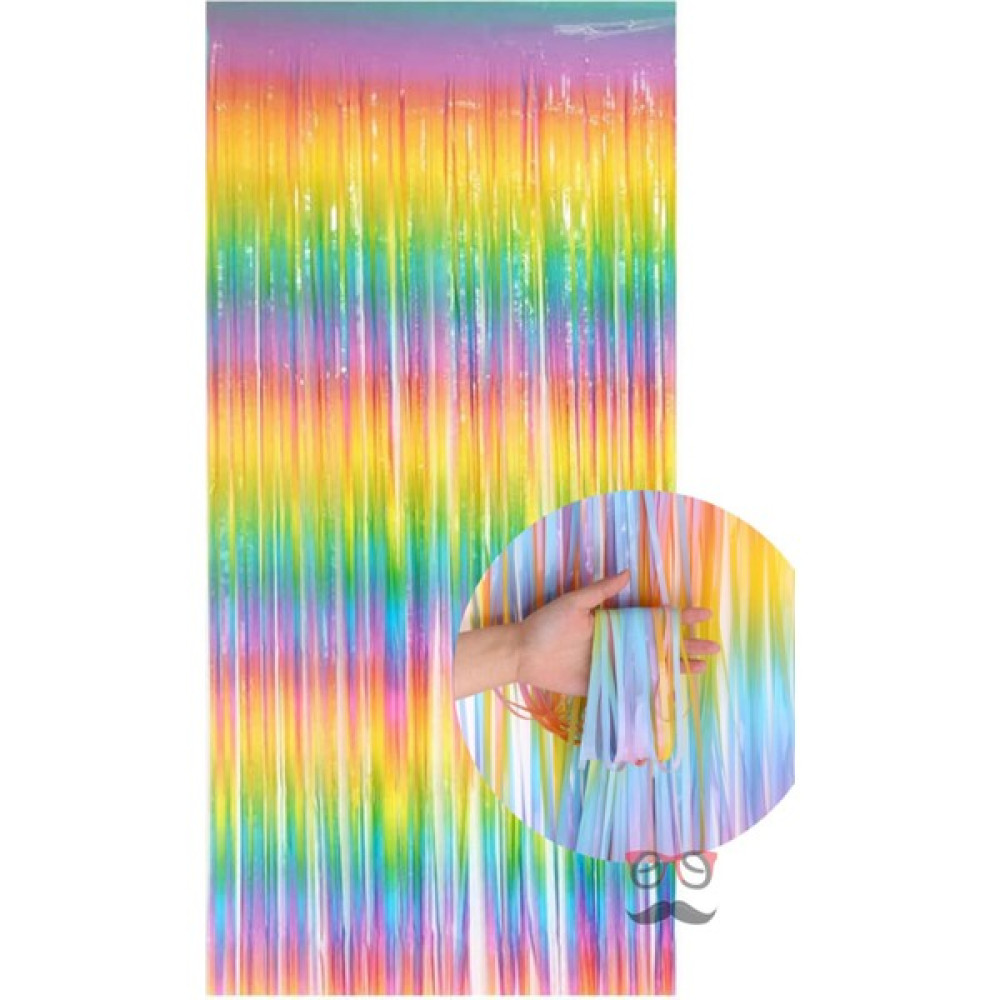Fon Perde Kapı Perdesi Makaron Renkli Arka Fon Süs Parti Fonu - 100 x 220 cm - Bakır Fon Perde Fiyatı