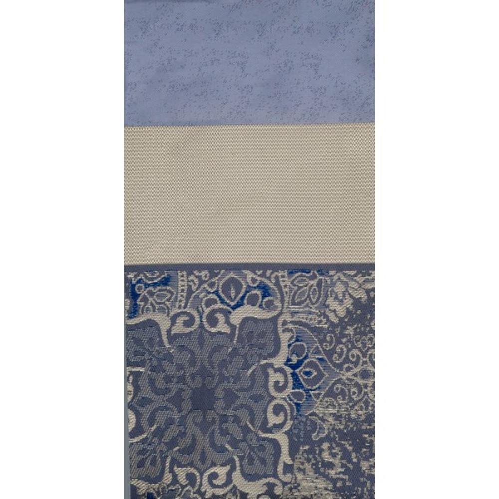 Fon Perde Patchwork - 100 x 270 cm - Gri - Lacivert Fon Perde Fiyatı