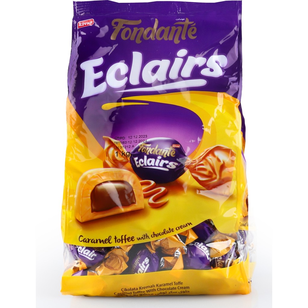 Fondante Eclairs Caramel Toffee 1000 Gr. (1 Poşet) - 1 kg Diğer Fiyatı