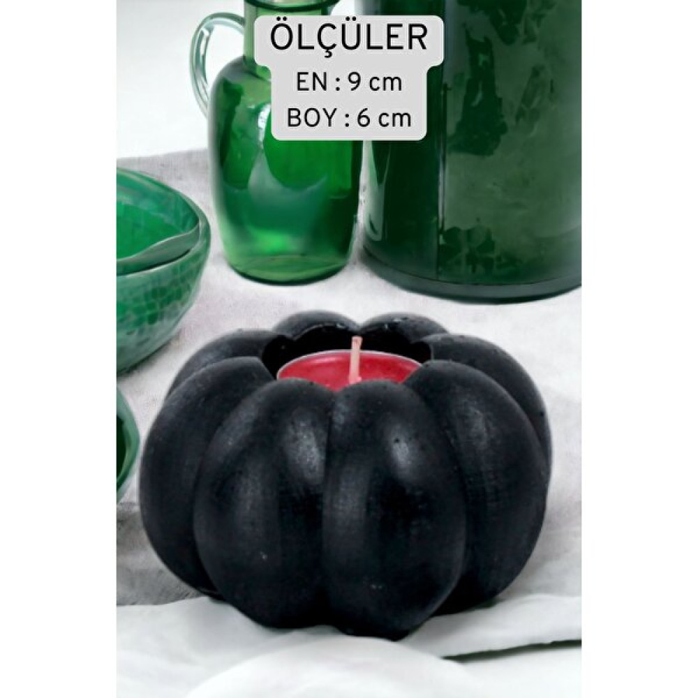 Fonnava Şamdan Mumluk Dekoratif Mumluk Tealight Mumluk Model 34 Ikili Mumluk - 0 - Siyah Şamdan Fiyatı