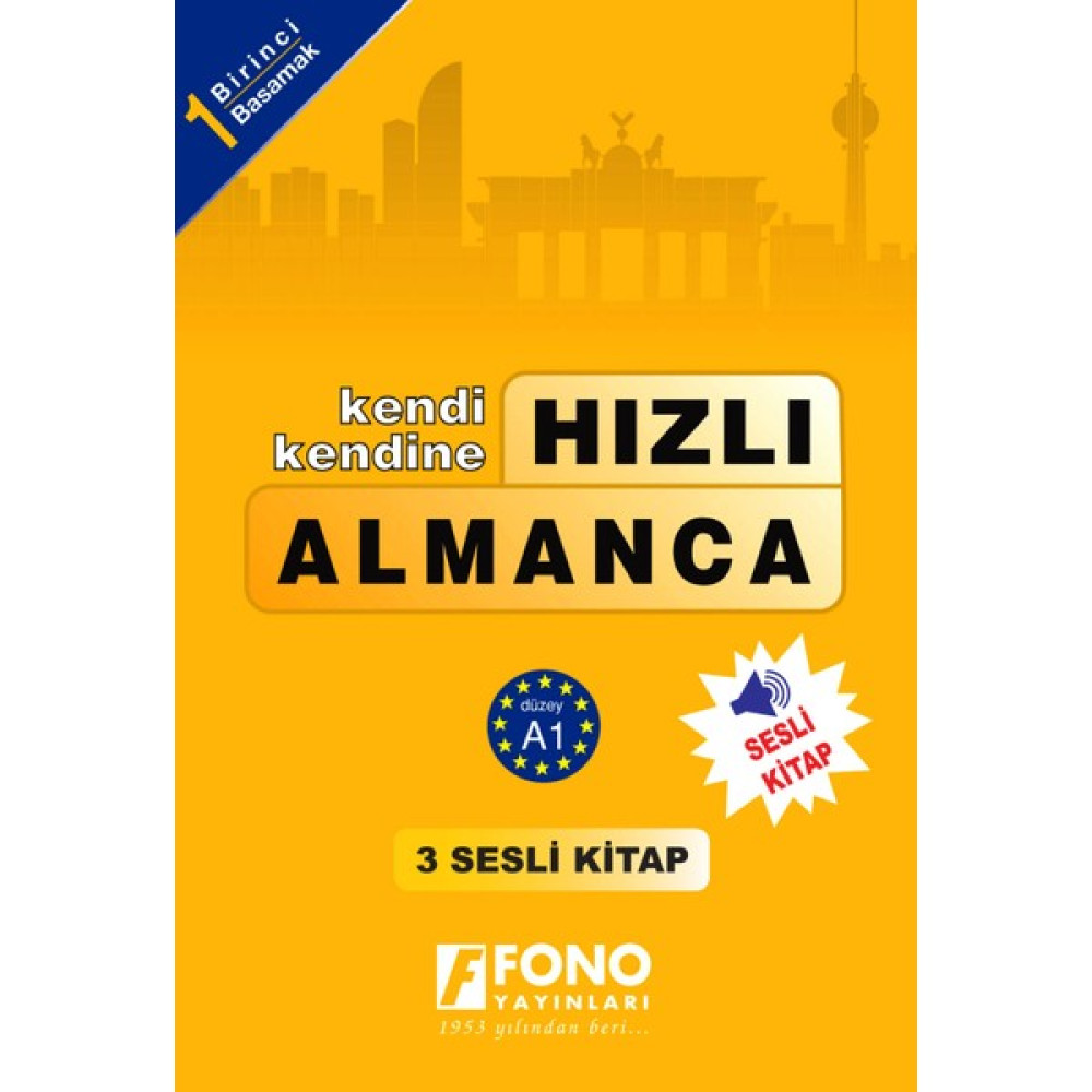 Fono Hızlı Almanca 1. Basamak (2 Kitap + 2 CD) - Aslı Çetinkal Yabancı Dil Öğretici Kitaplar ve Eğitim Setleri Fiyatı