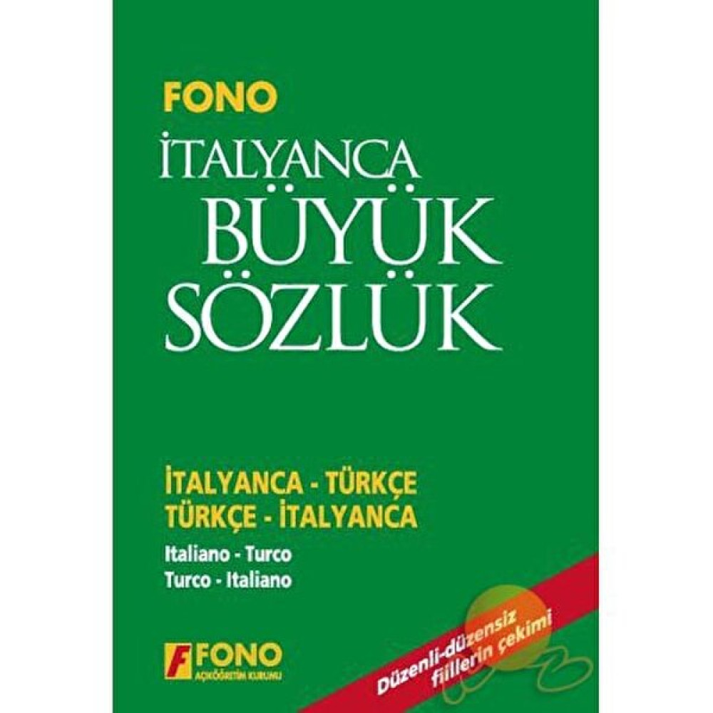 Fono İtalyanca / Türkçe-Türkçe / İtalyanca Büyük Sözlük Yabancı Dil Sözlükleri Fiyatı