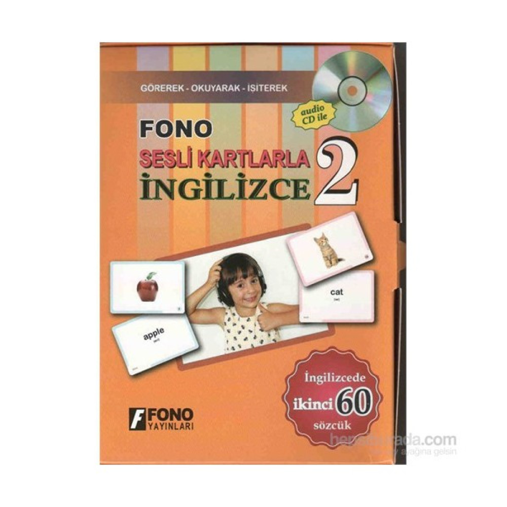 Fono Sesli Kartlarla İngilizce 2 (Cd'li) Yabancı Dil Öğretici Kitaplar ve Eğitim Setleri Fiyatı