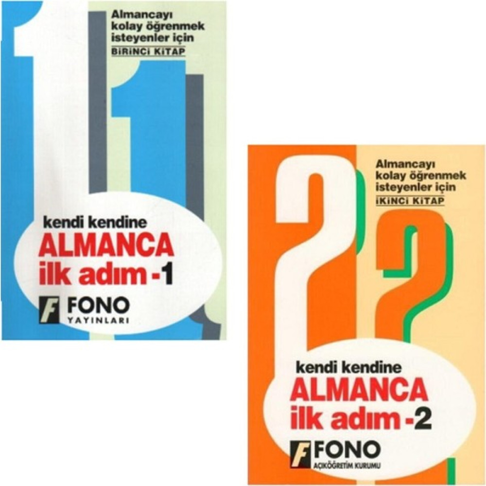 Fono Yayınları Almanca İlk Adım 1 - 2 - 2 Kitap Set Yabancı Dil Öğretici Kitaplar ve Eğitim Setleri Fiyatı