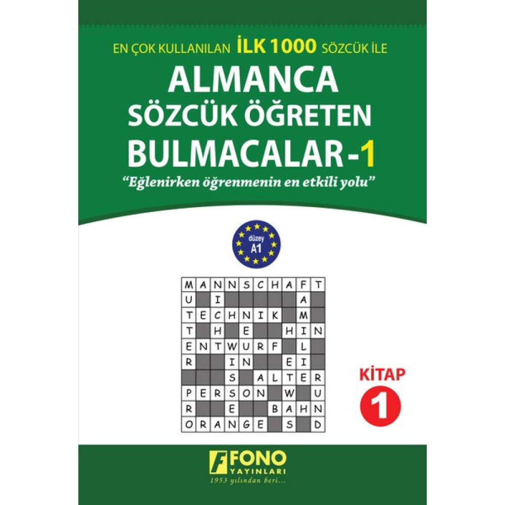 Fono Yayınları Almanca Sözcük Öğreten Bulmacalar Yabancı Dil Öğretici Kitaplar ve Eğitim Setleri Fiyatı