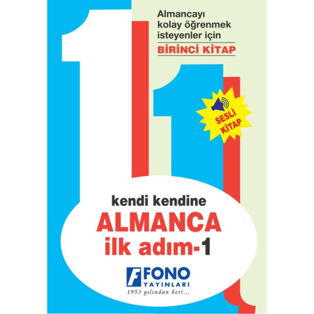 Fono Yayınları Kendi Kendine Almanca İlk Adım 1 (Seslendirmeli) Yabancı Dil Öğretici Kitaplar ve Eğitim Setleri Fiyatı