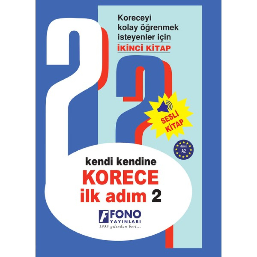 Fono Yayınları Korece Ilk Adım 2 (Seslendirmeli) Yabancı Dil Öğretici Kitaplar ve Eğitim Setleri Fiyatı