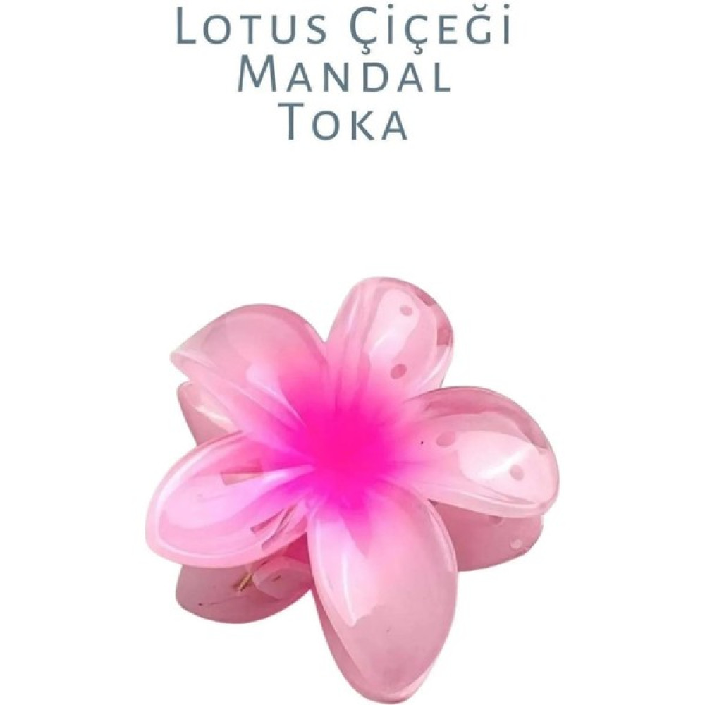 Fontenay Lotus Çiçeği Mandal Toka 9 cm Pembe Toka, Taç & Saç Bandı Fiyatı