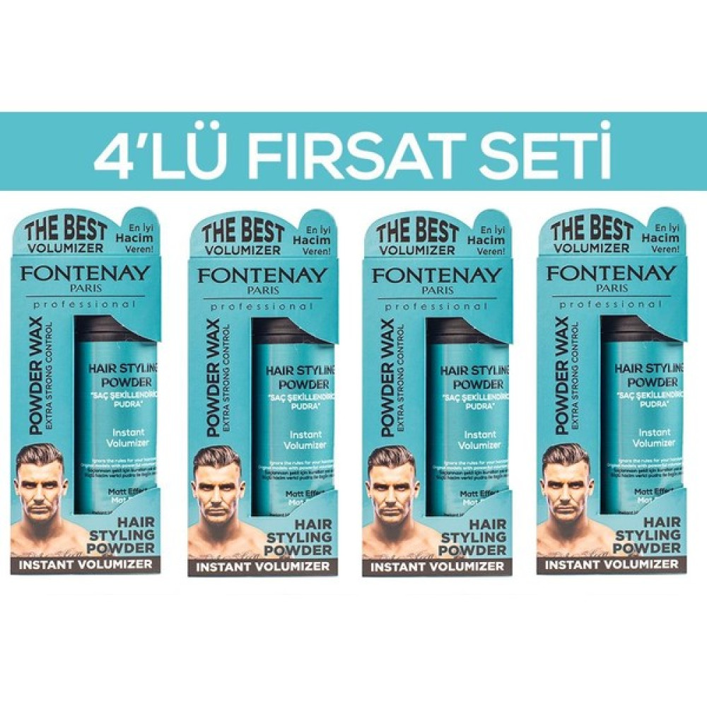 Fontenay Saç Şekillendirici Pudra Toz Wax Mat Effect 20gr X4 4'Lü Wax Set Saç Şekillendirici Krem Fiyatı