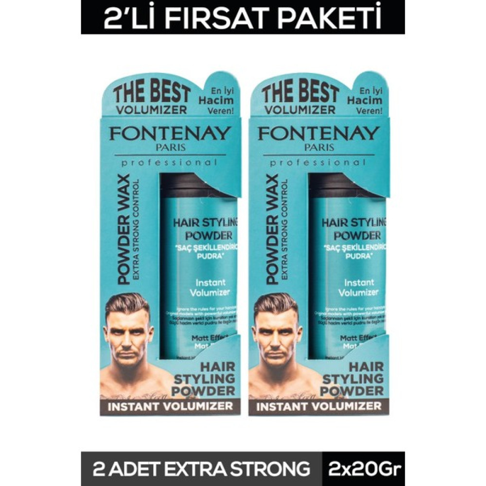 Fontenay Saç Şekillendirici Pudra Toz Wax Mat Effect Mavı 20gr X2 - 1 Saç Şekillendirici Krem Fiyatı