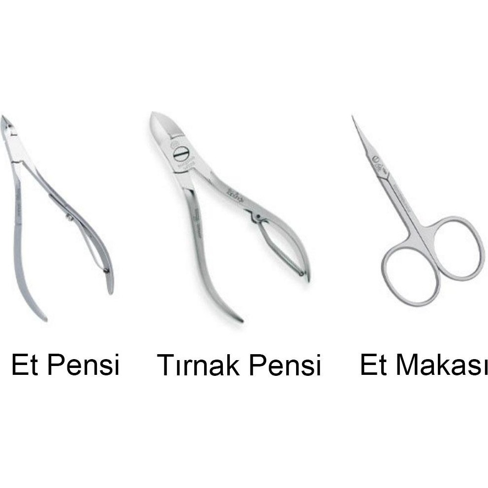Fontenay Solingen 3'lü Metal Manikür Seti - Tırnak Pensi, Et Pensi, Et Makası Paslanmaz Çelik Manikür & Pedikür Seti Fiyatı