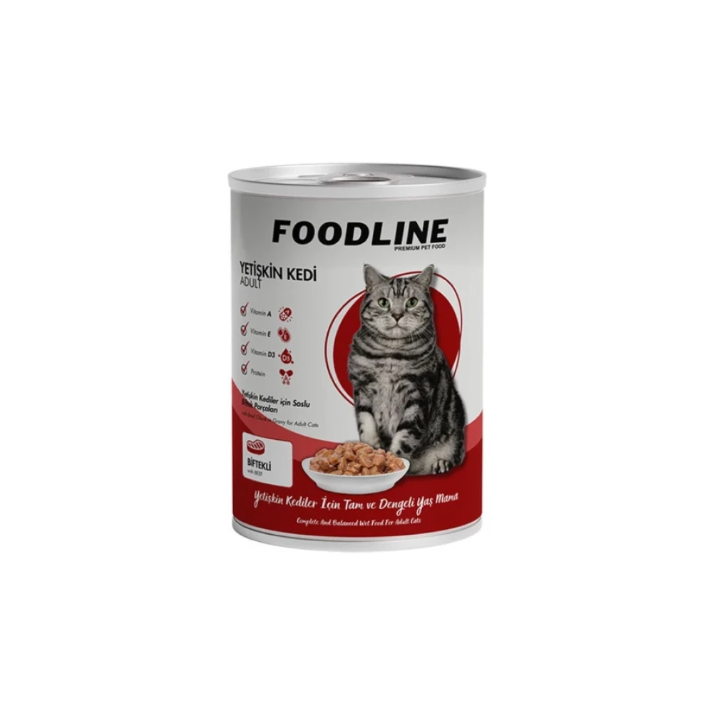 Foodline Biftekli Yetiskin Kedi Konservesi 400 Gr Evcil Hayvan Ürünleri Fiyatı