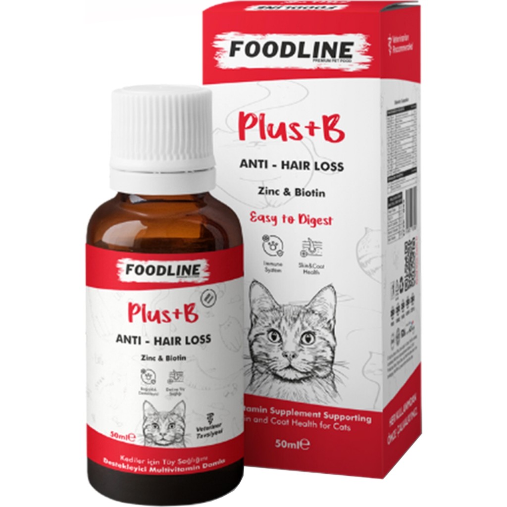 Foodline Kediler için Plus +b Damla 50ml | Tüy Sağlığını Destekleyici Evcil Hayvan Ürünleri Fiyatı