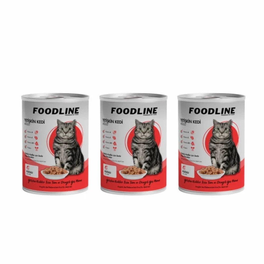 Foodline Kuzu Etli Yetiskin Kedi Konservesi 400 Gr X 3 Adet Evcil Hayvan Ürünleri Fiyatı