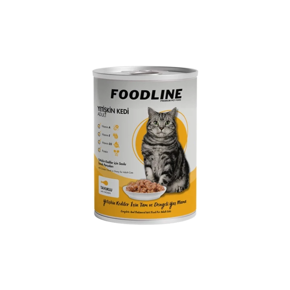 Foodline Tavuklu Yetiskin Kedi Konservesi 400 Gr Evcil Hayvan Ürünleri Fiyatı