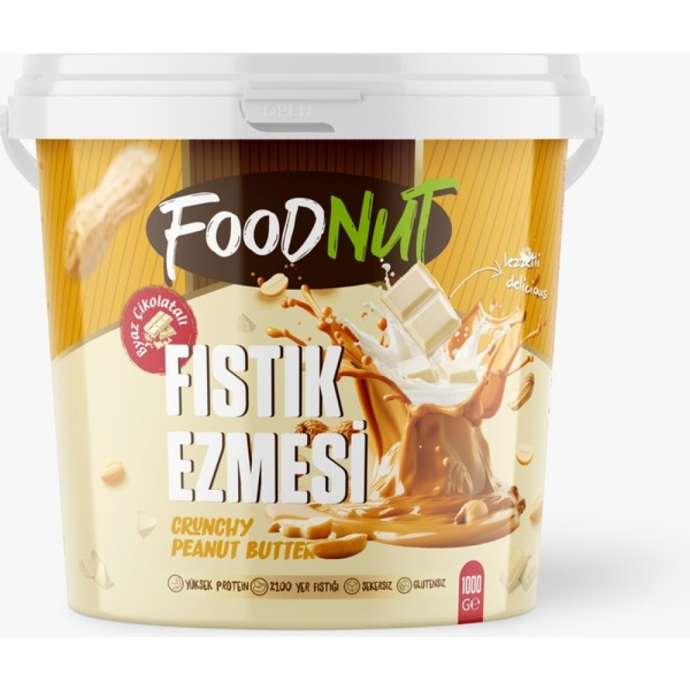 FoodNut Beyaz Çikolatalı Fıstık Ezmesi 1 kg Diğer Fiyatı