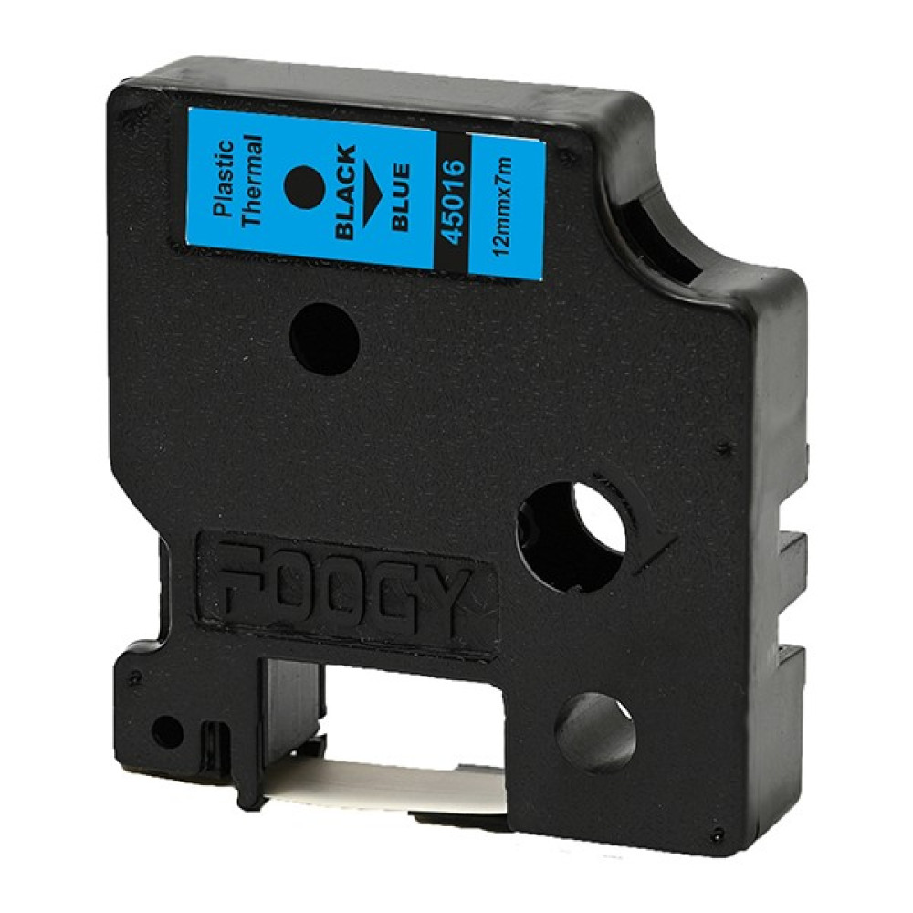 Foogy Dymo D1 Etiket Muadili 12 mm 7 mt Mavi Siyah 45016 Etiket Fiyatı