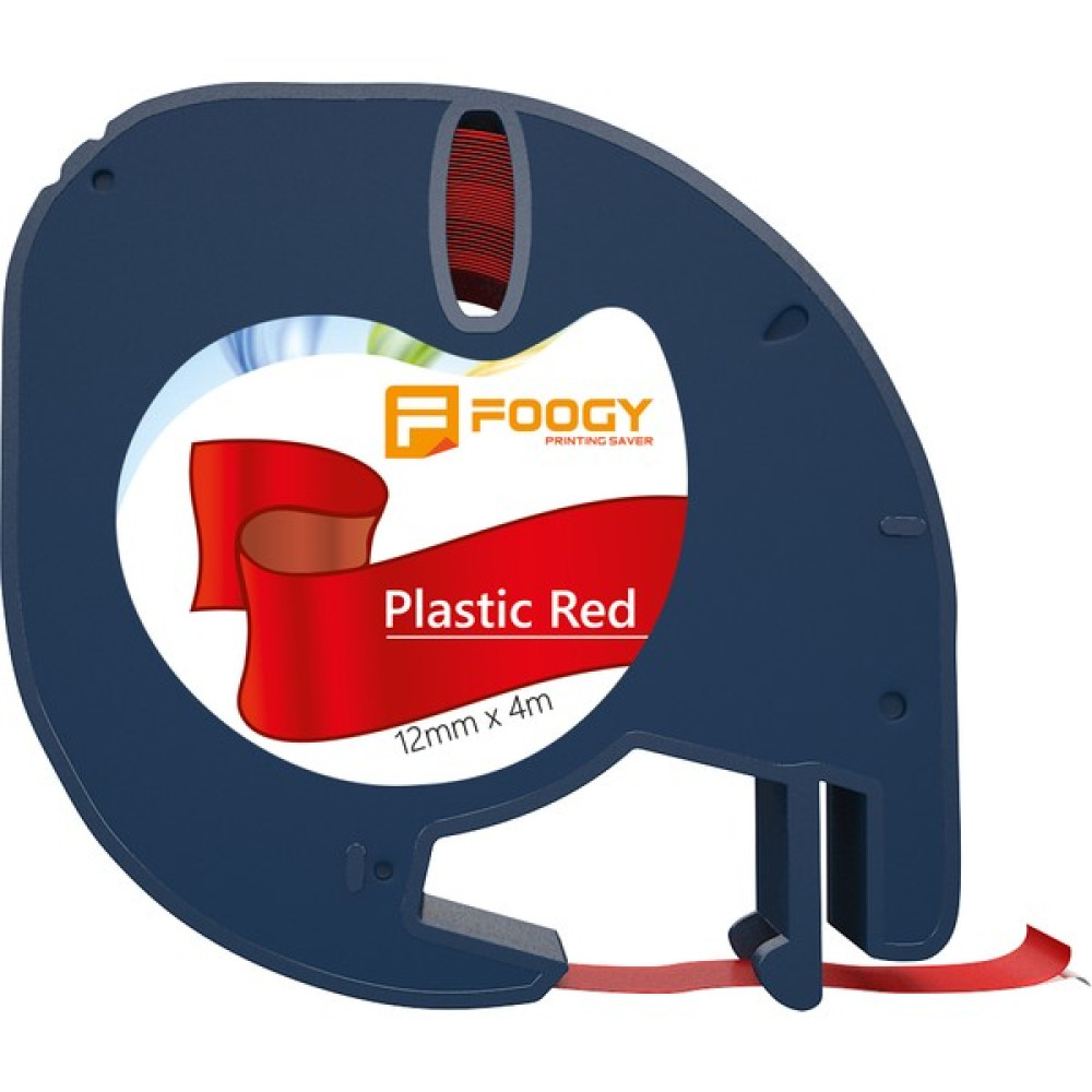 Foogy Dymo LT Muadili Plastik Şerit Etiket Kırmızı Etiket Makinesi Fiyatı