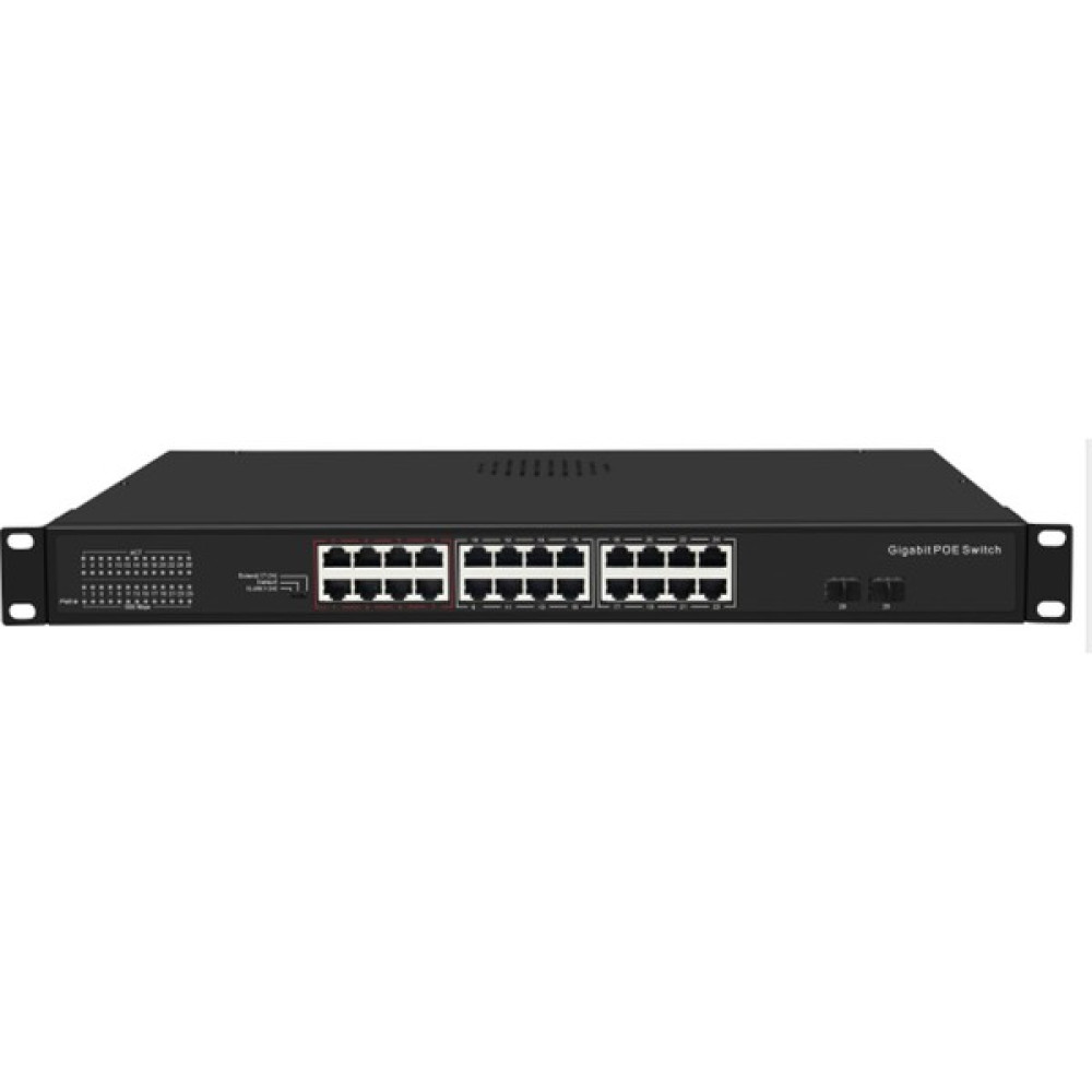 FOPTEK-24GP2S-400 Akıllı Model 10/100/1000M Poe Dahili Güç Kaynağı 52V7 69A 400 W Oto Boyaları Fiyatı