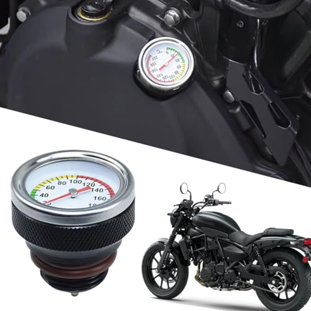 FOR Eliminator SE 400 450 500 SE E400 E450 E500 2023-2024 Modified Retro Oil Temperature Gauge Engine Oil Temperature Gauge Oil Level Gauge Special Accessories (black)