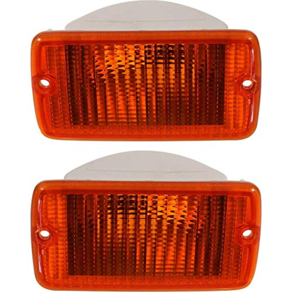 For Jeep Wrangler Parking Signal Light Assembly Unit 1997-2006 Pair Driver and Passenger Side | CH2520141 + CH2521141