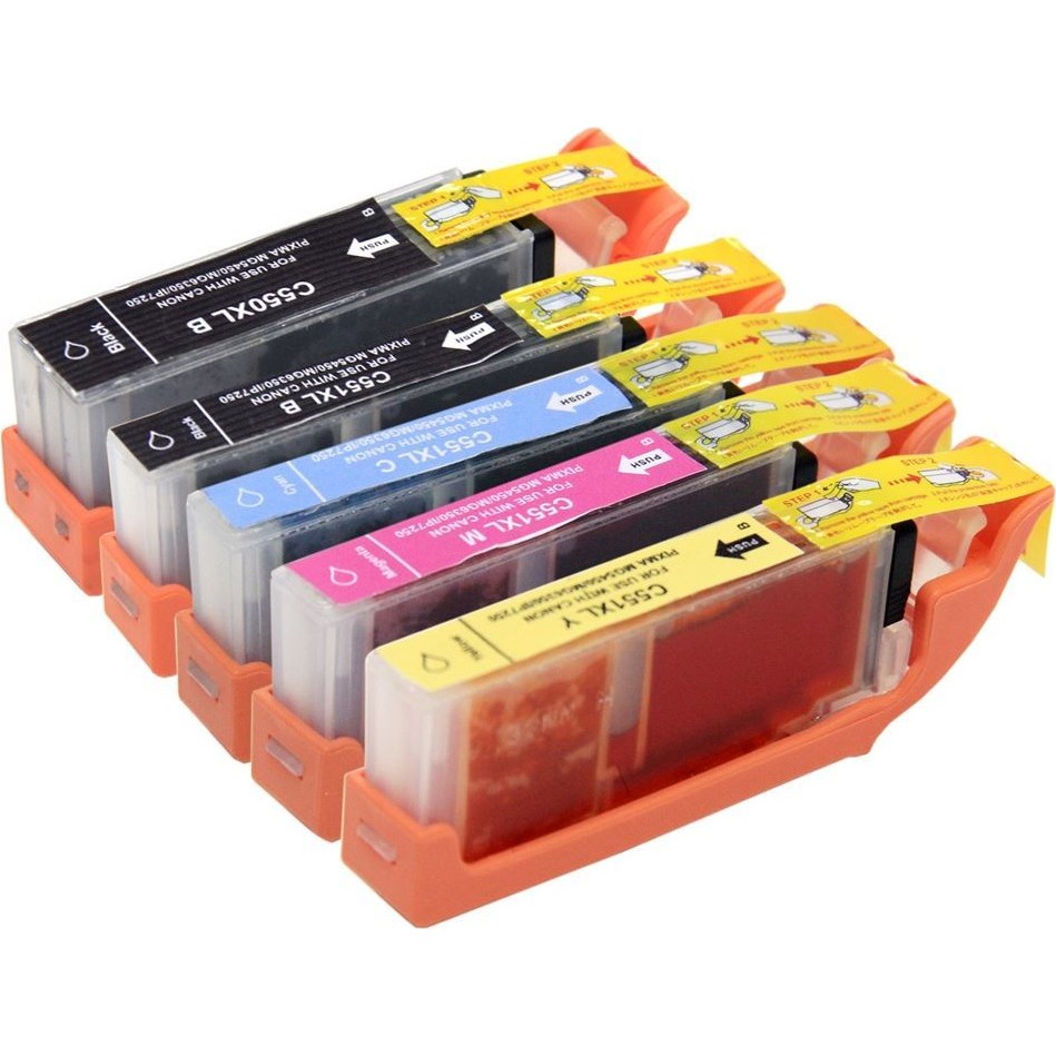 For Lexmark Canon Pixma İx6850 Muadil Kartuş Takım 5 Renk Set Yüksek Kapasite 550Xl 551Xl Tonerler Fiyatı
