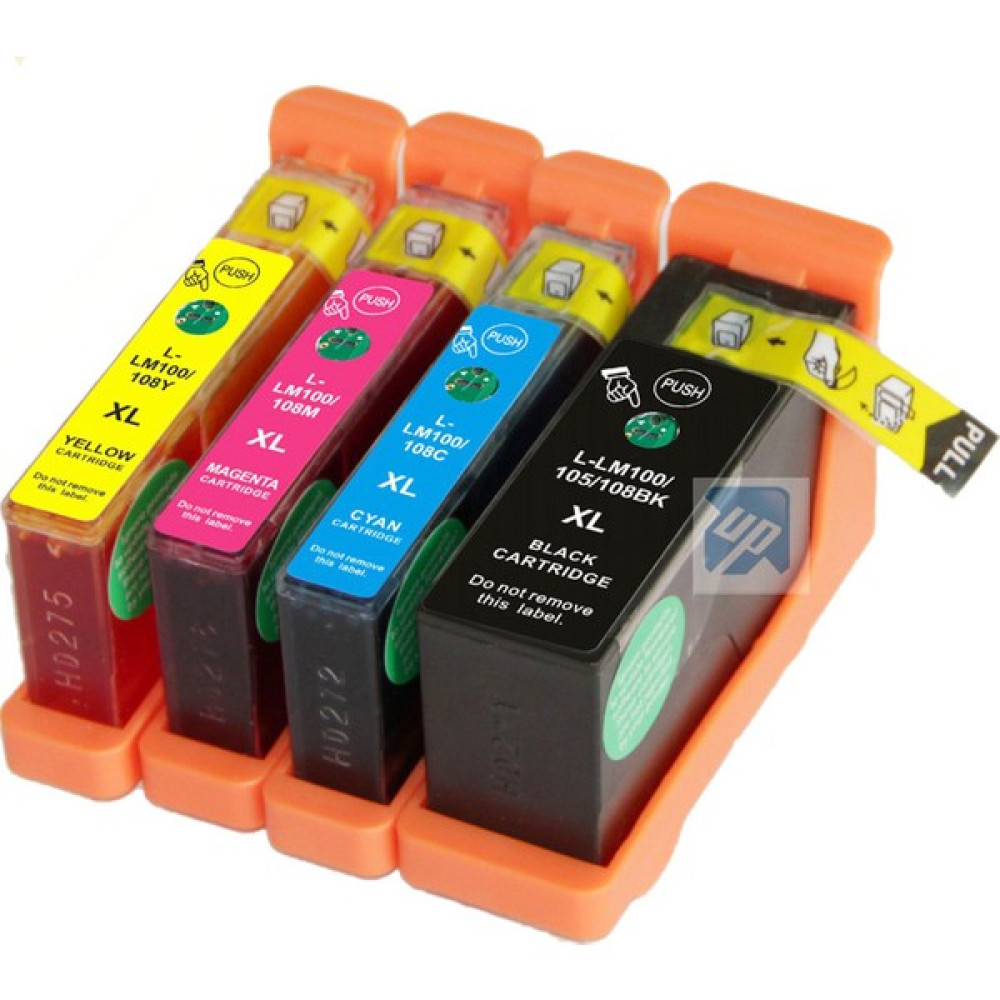 For Lexmark İnterpret S405 Kartuş Seti Muadil 4 Renk Takım Yüksek Kapasite 105Xl Kartuşlar Fiyatı
