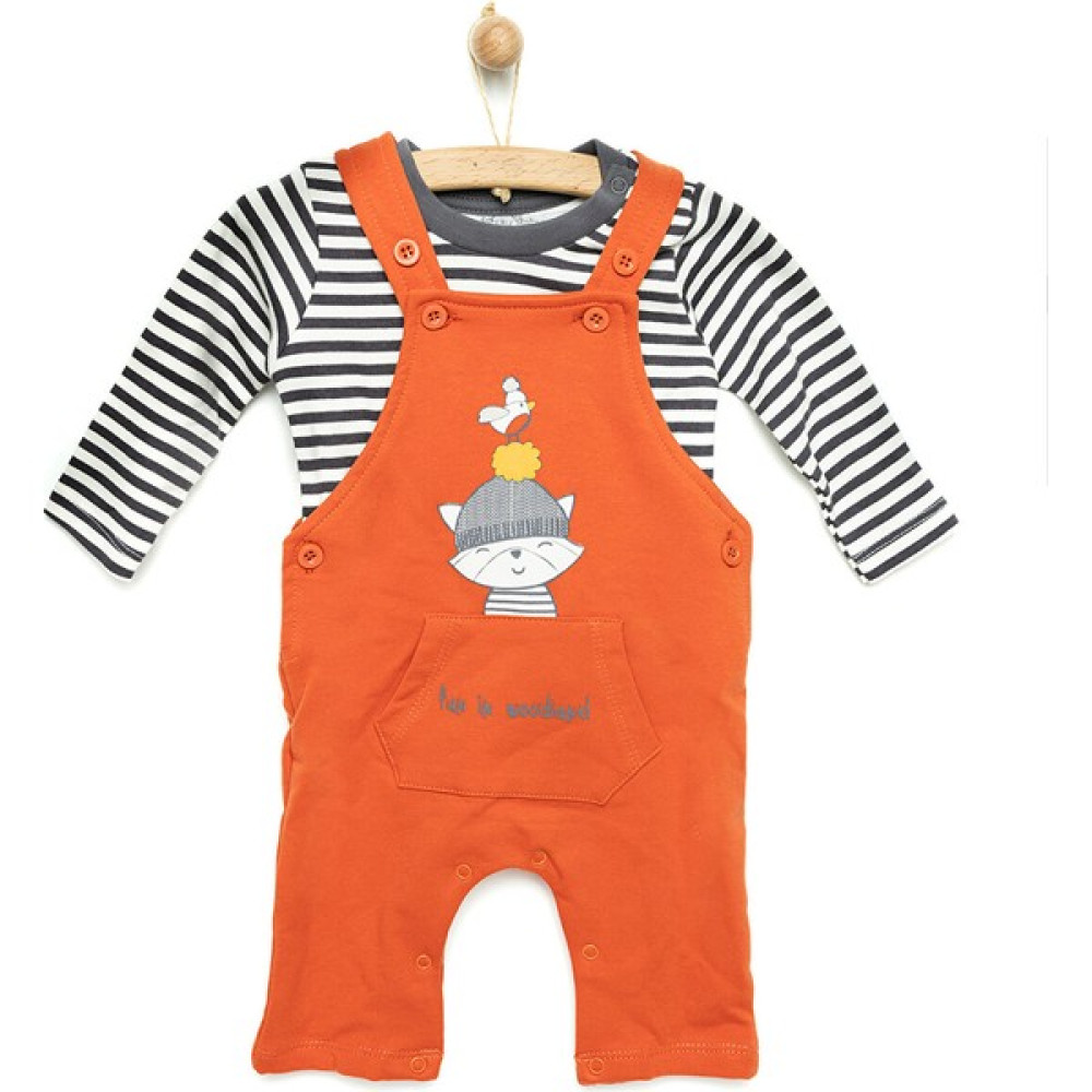 For My Baby Yenidoğan Şaşkın Ormancılar Salopet-Sweatshirt Bebek Tulumu Fiyatı