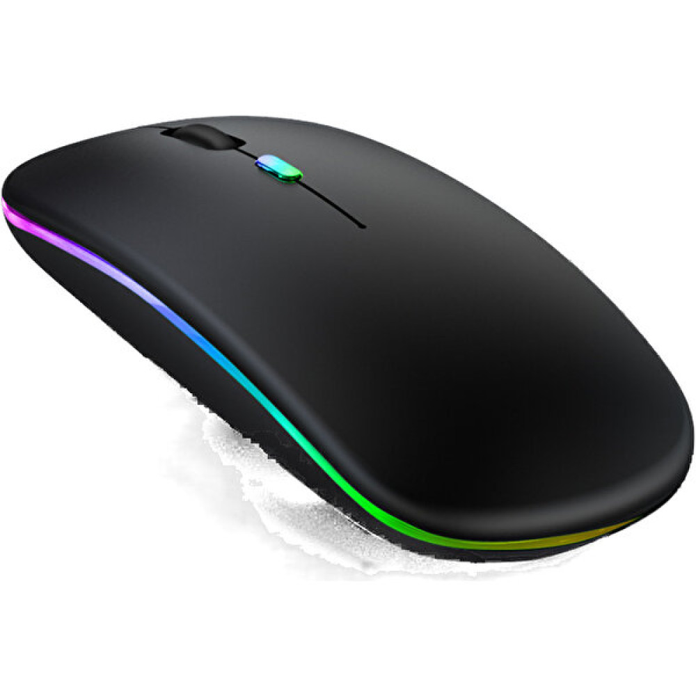 For Quality Kablosuz Şarj Ultra Ince USB Bluetooth Çift Modlu Dilsiz Fare Bilgisayar Dizüstü Iş Ofis Işıklı Kablosuz Fare (Yurt Dışından) - Siyah Klavye - Mouse Fiyatı