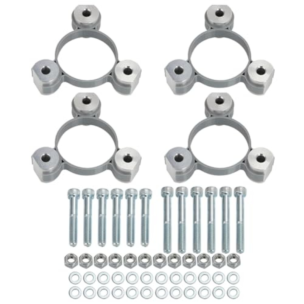 for Razor Dirt Quad 24v Kids Electric ATV Wheel Spacers Kit Used to Increase Stability and Prevent Tip-Overs Wheel Spacer Adapters Aluminum (12 Spacers + 4 Aligners + Mounting Hardware)