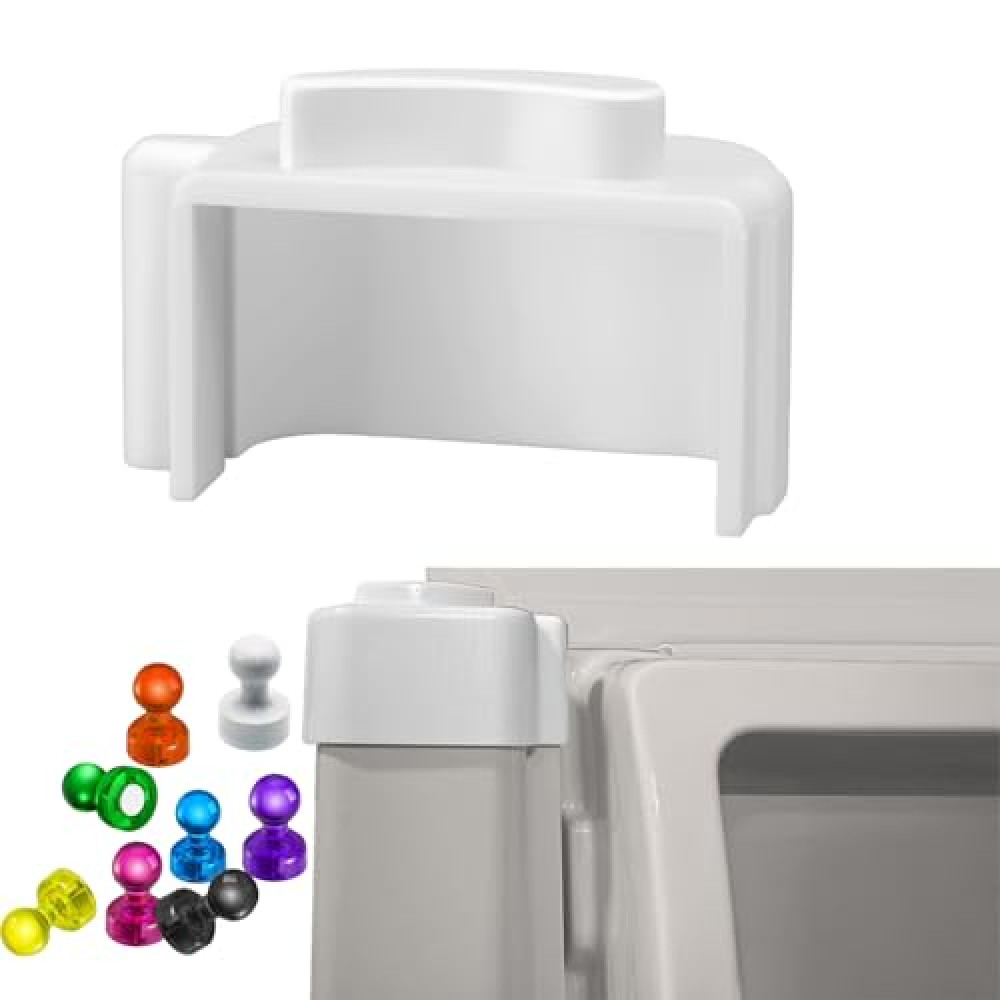 for Samsung Refrigerator French Door Mullion Flap Flipper, Samsung Fridge Replacement Parts White RF28HDEDBSR, 9 Fridge Magnets
