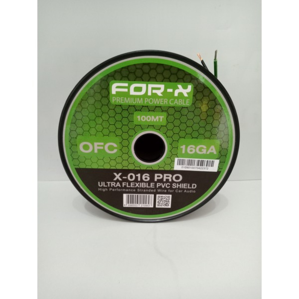 For-x Bakır Hoparlör Kablosu 16GA – %100 Bakır – Ofc - Amfi Hoparlör ve Bass Kablosu – 5 Metre Oto Hoparlörleri & SubWoofer Fiyatı