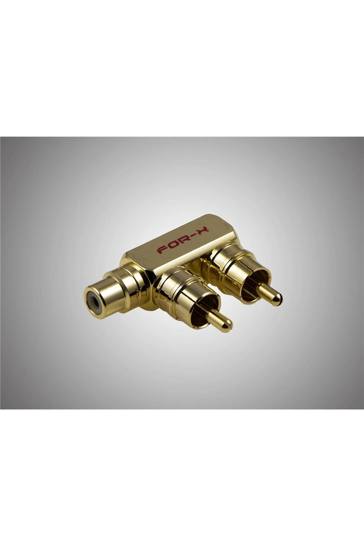 For-X Metal Y Fiş – Xy-54t Metal Y Kablo - Gold Y Jak - 1 Dişi 2 Erkek - 1 Adet" Ses Kablosu Fiyatı