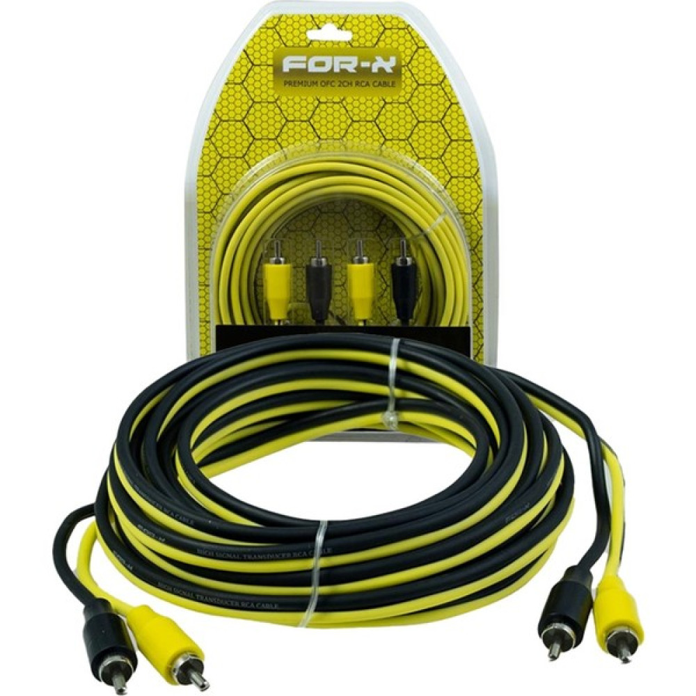 For-X X-25RCA 2 Rca + 2 Rca 5 Metre Oto Anfi Kablosu Oto Boyaları Fiyatı